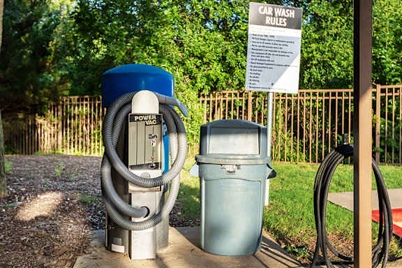 On-site car care center with vacuum - DeLayne at Twin Creeks