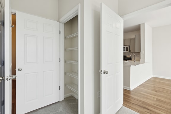 Generous linen closets - Avenel at Montgomery Square