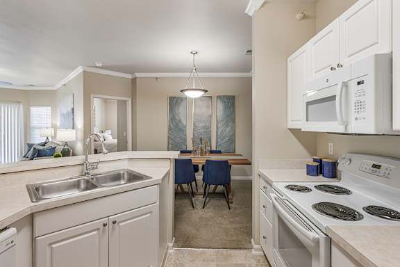 Built-in microwaves in every unit - Lantern Woods Apartments