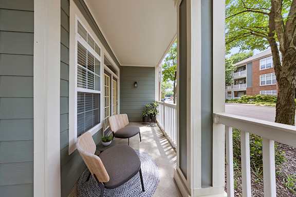 Private patios and balconies in select units - Belle Harbour Apartments