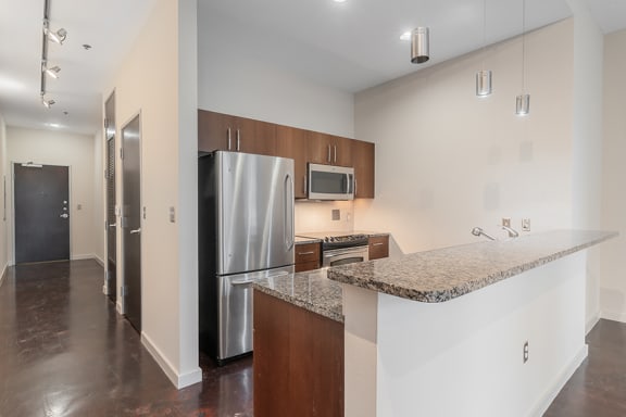 Granite countertops in kitchen and bathroom* - Main 3 Downtown