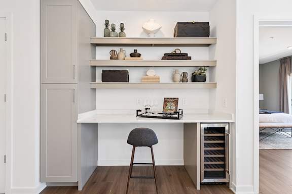 Built-in wine bars in select units - Stonehill at West Orange