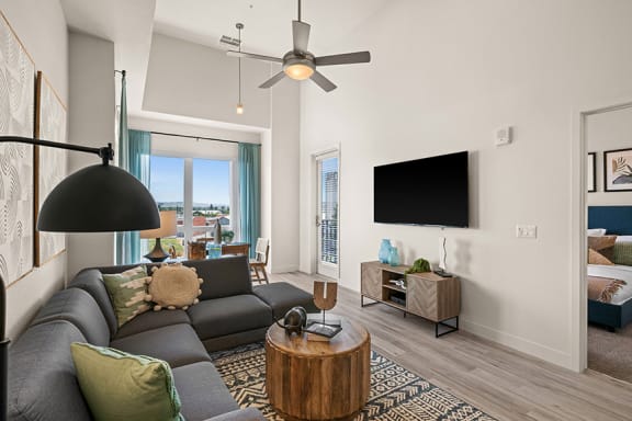 wood flooring in common areas