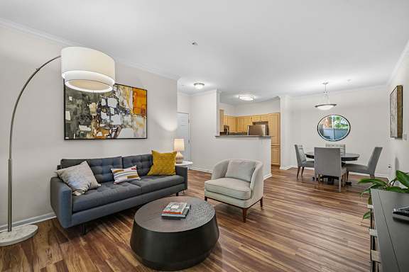Nine-foot ceilings with crown molding - Preserve at Blue Ravine