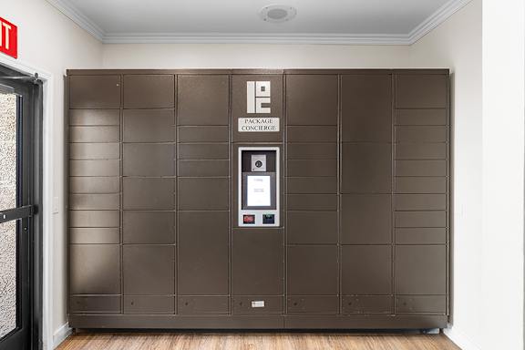 Electronic parcel locker system - Sonterra Apartments at Paradise Valley