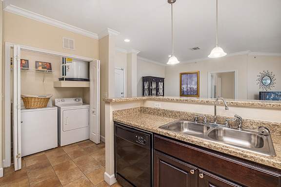 Washer/dryers in every unit - DeLayne at Twin Creeks