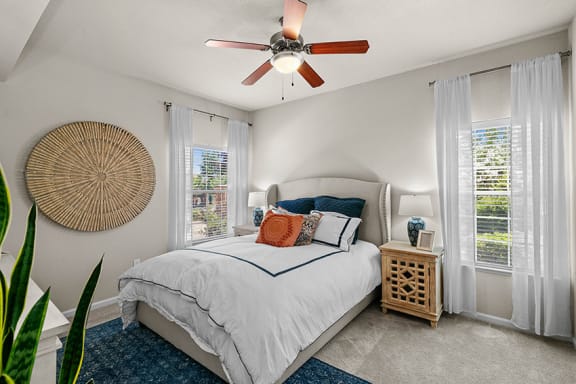 Ceiling fans with light kits - Willow Spring Apartments