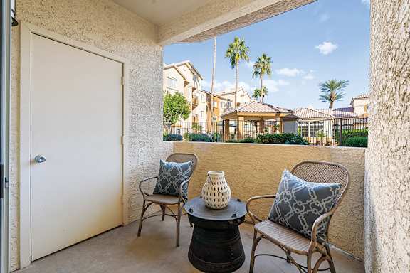 Patio or balcony in each apartment home - Sonterra Apartments at Paradise Valley