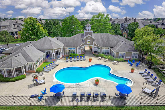 One of two sparkling, saltwater swimming pools - Lantern Woods Apartments