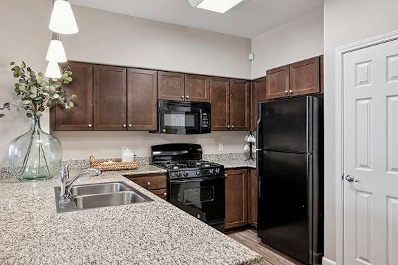 Gas stove and dryers - First and Main Apartments