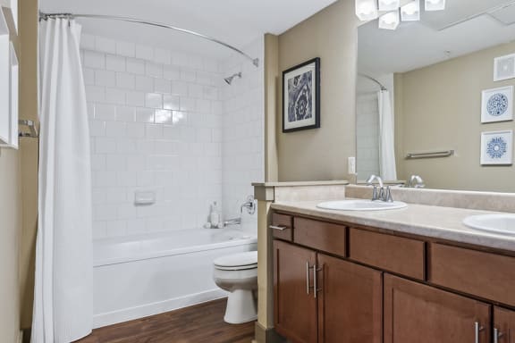 Deep soaking tubs - Acadia at Cornerstar Apartments