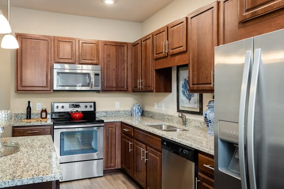 The Haven at Shoal Creek stainless steel appliances