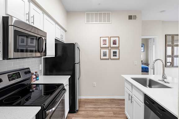 Upgraded units including quartz countertops - Sonterra Apartments at Paradise Valley