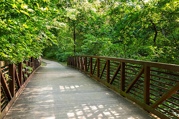 Nearby running/biking trail - DeLayne at Twin Creeks