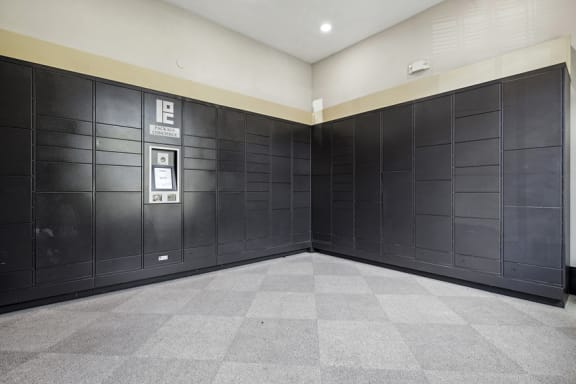 Electronic parcel locker system - Acadia at Cornerstar Apartments