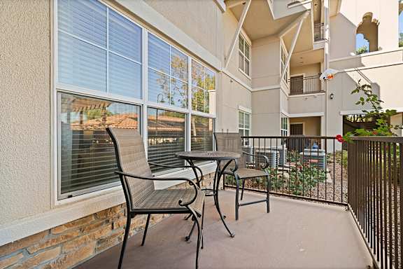 Spacious patio or balcony in every unit - Foothills at Old Town Apartments
