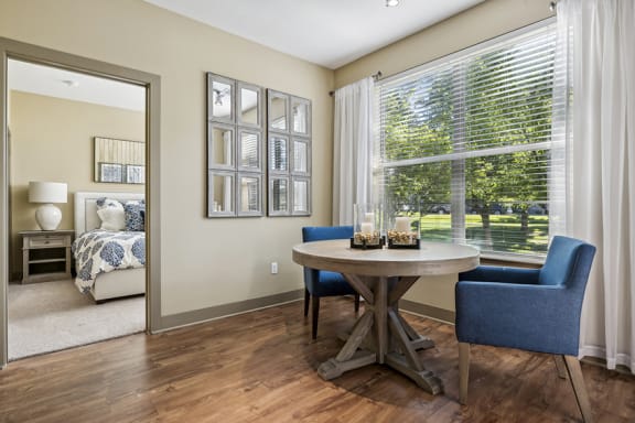 Bamboo or wood-style flooring - Acadia at Cornerstar Apartments