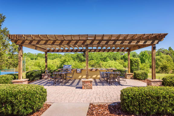 Delano at Cypress Creek outdoor kitchen/entertainment area
