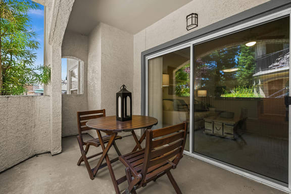 Generous private patios/balconies - Willow Spring Apartments