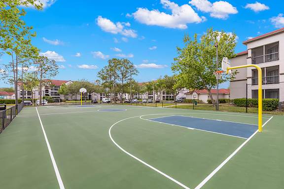 Lighted multi-purpose sports court - Egret's Landing Apartments