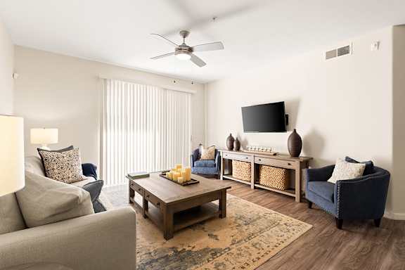 Upgraded hard-wood style flooring - Arrowhead Landing Apartments