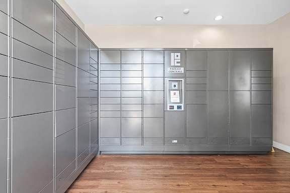 24-hour electronic parcel locker system - Preserve at Blue Ravine