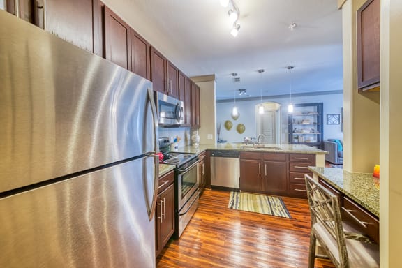 The Oaks at Johns Creek stainless steel appliances