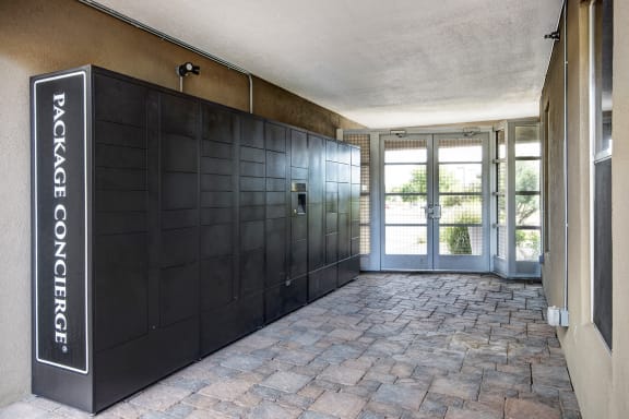 Electronic parcel locker system - ABQ Uptown Apartments