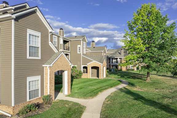 Paved pathways around the complex - Lantern Woods Apartments