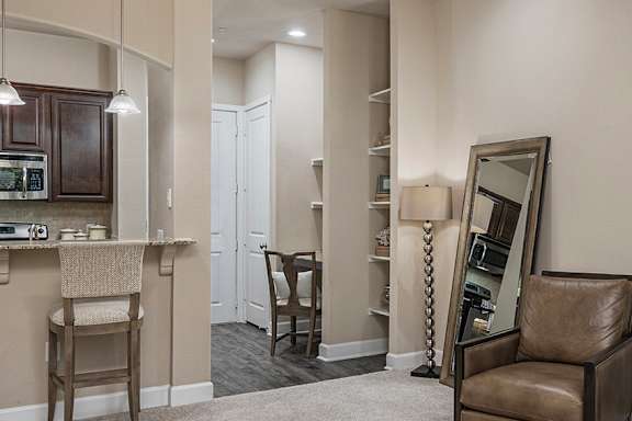 Ceramic tile entry and baths in select units - Monterra Las Colinas Apartments