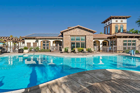 Sparkling resort-style swimming pool - Foothills at Old Town Apartments
