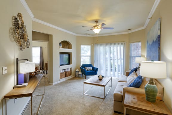 Lantern Woods Apartments - Built-in entertainment centers available