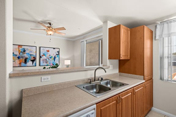 Barton Vineyard Apartments - Double stainless steel sink with disposal