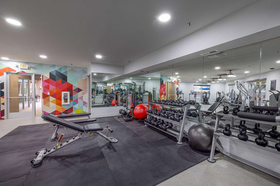 24-hour fitness center -  ABQ Uptown Apartments