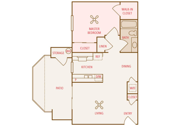 Arrowhead Landing Apartments - A1 (Port) - 1 bedroom and 1 bath