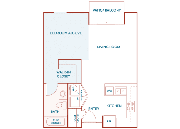 ABQ Uptown Apartments - A001 - Studio and 1 bath