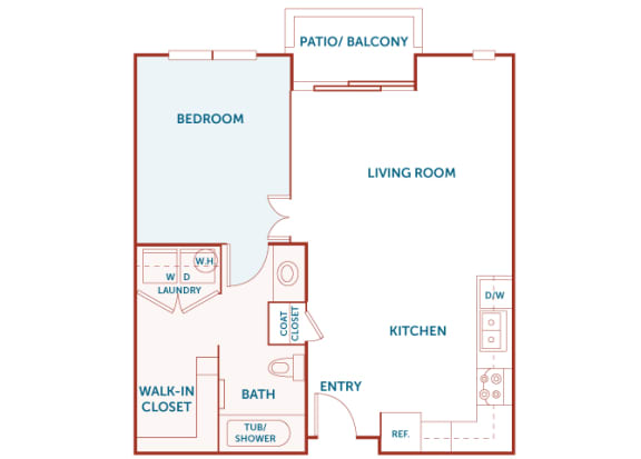ABQ Uptown Apartments - A4 - 1 bedroom and 1 bath