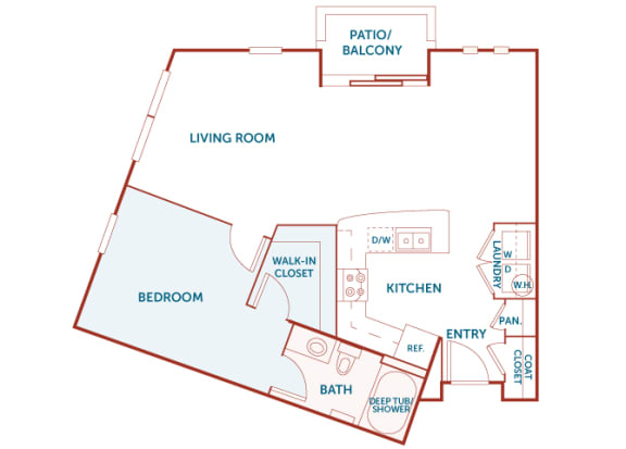 ABQ Uptown Apartments - A11 - 1 bedroom and 1 bath