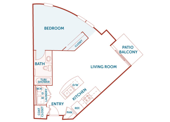ABQ Uptown Apartments - A3 - 1 bedroom and 1 bath