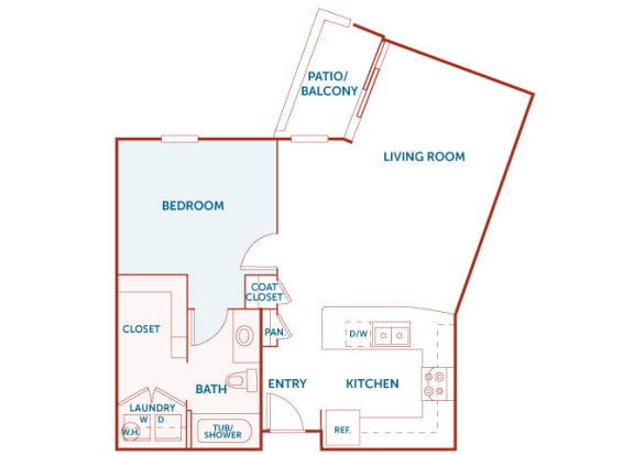 ABQ Uptown Apartments - A7 - 1 bedroom and 1 bath