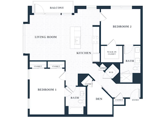 A black and white image of a house floor plan.