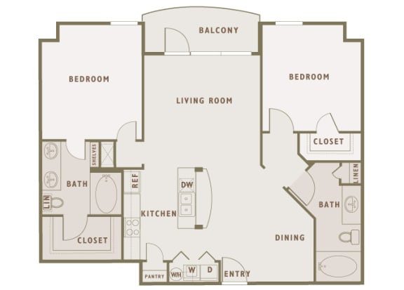 Monterra Las Colinas - B2 - 2 bedroom - 2 bath