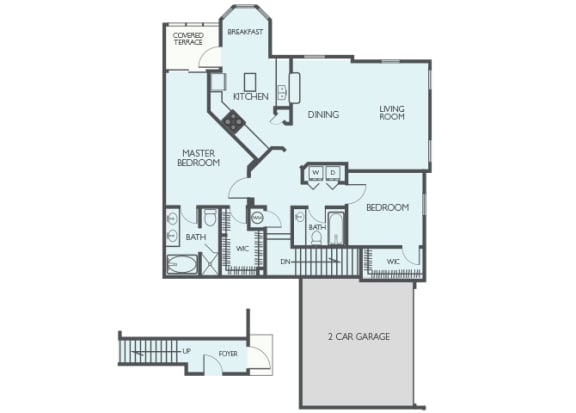 Hamptons on Heron Bay - B3 (St. Lucia) - 2bed 2bath - 2D