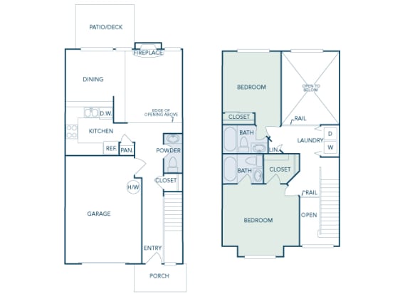 B5 - 2Bed 2Bath - 1194 Sq Ft - 2D
