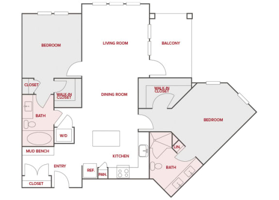 Rise at 2534 - B5 - 2 bedroom 2 bath - 2D