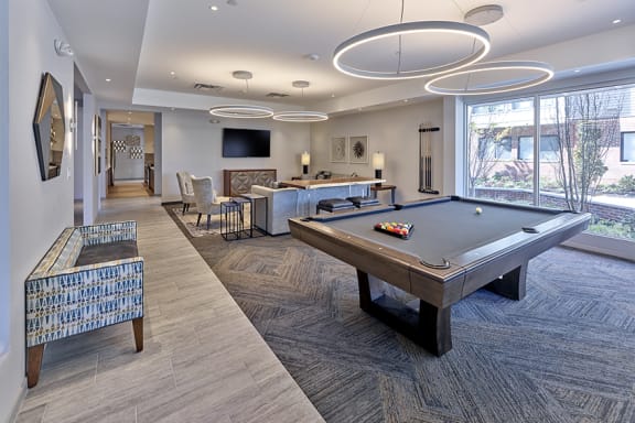 Lansdale Station Apartments billiards table
