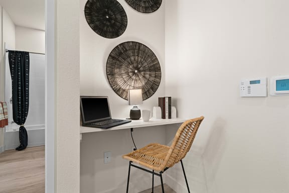 built-in desk