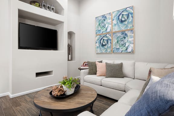 Media room in the clubhouse - Arrowhead Landing Apartments