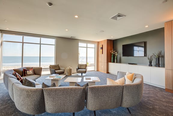 Clubhouse media room - BLVD at Revere Beach