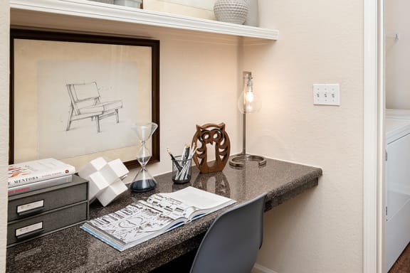 Carrington Place at Shoal Creek - Built-in computer desks in select units